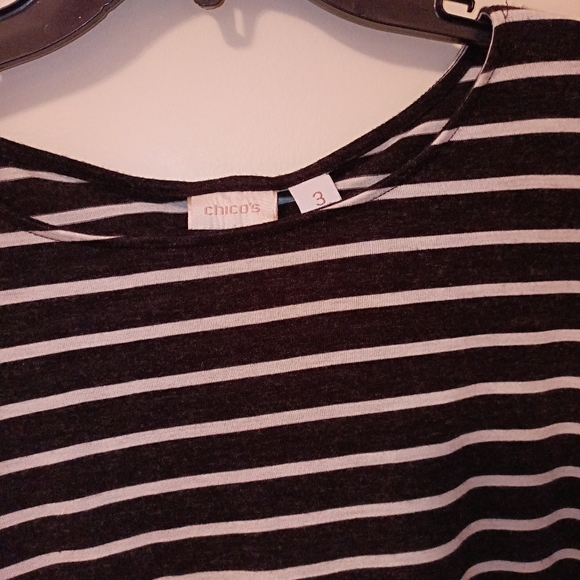 Chico's Striped top size 3 striped - Picture 5 of 9